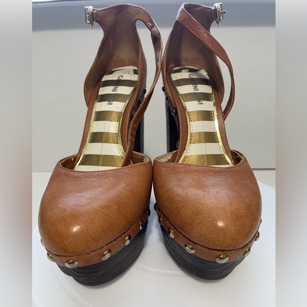 Gianni Bini Blanca Studded Platform Heels - Picture 4 of 13